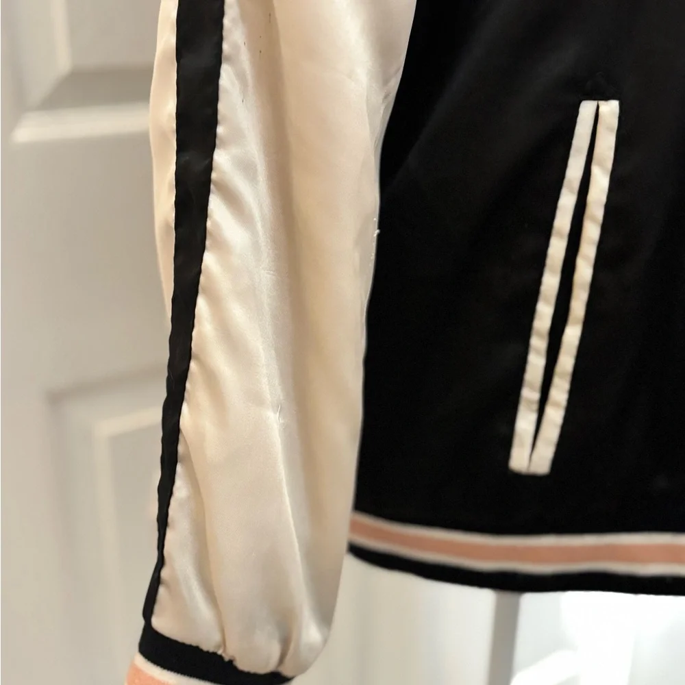 Satin Bomber Jacket - Picture 3 of 4